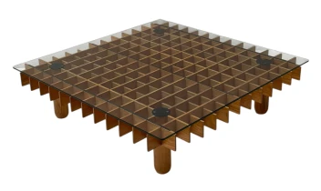 XL Kyoto Graphic Coffee Table by Gianfranco Frattini for Ghianda / Knoll, 1974